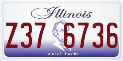 IL license plate Z376736