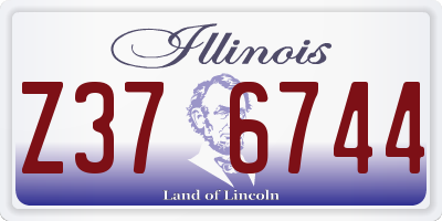 IL license plate Z376744