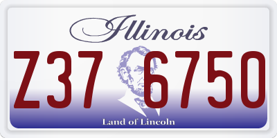 IL license plate Z376750