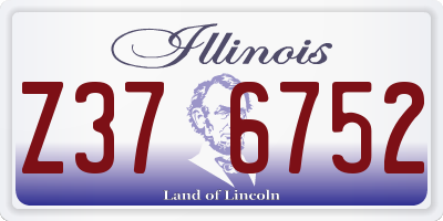 IL license plate Z376752