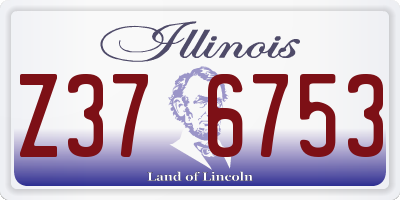 IL license plate Z376753
