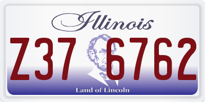 IL license plate Z376762