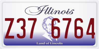 IL license plate Z376764