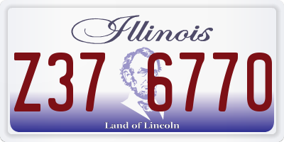 IL license plate Z376770