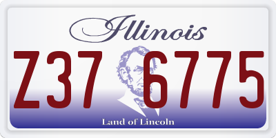 IL license plate Z376775