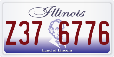 IL license plate Z376776