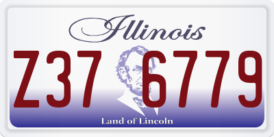 IL license plate Z376779