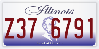 IL license plate Z376791