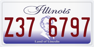 IL license plate Z376797