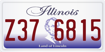IL license plate Z376815