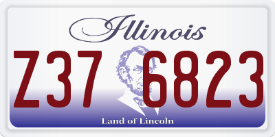 IL license plate Z376823