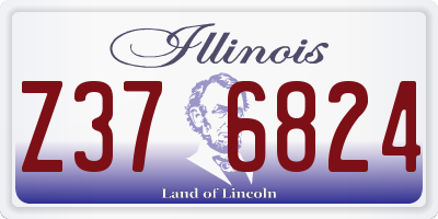 IL license plate Z376824