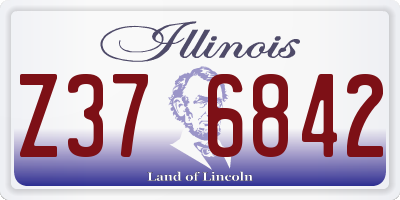 IL license plate Z376842