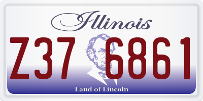 IL license plate Z376861