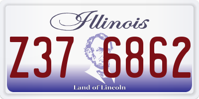 IL license plate Z376862