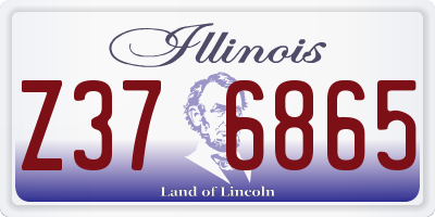 IL license plate Z376865