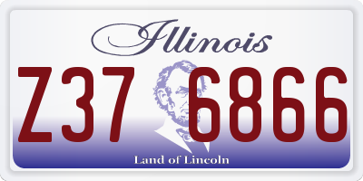 IL license plate Z376866