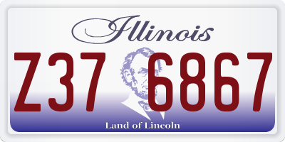 IL license plate Z376867