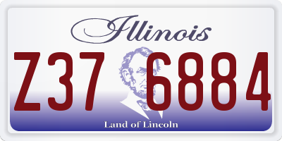 IL license plate Z376884