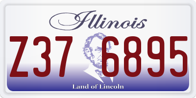 IL license plate Z376895