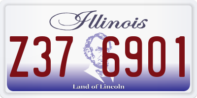 IL license plate Z376901