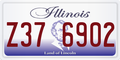 IL license plate Z376902