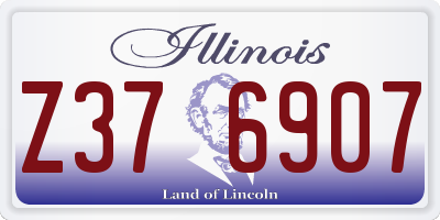 IL license plate Z376907