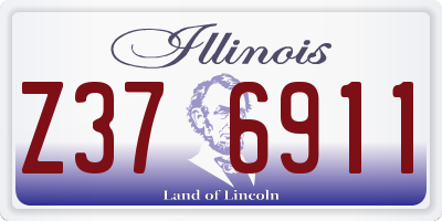 IL license plate Z376911