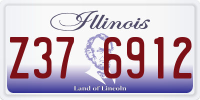 IL license plate Z376912