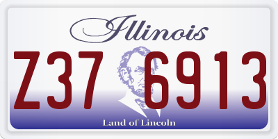 IL license plate Z376913