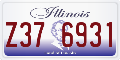 IL license plate Z376931