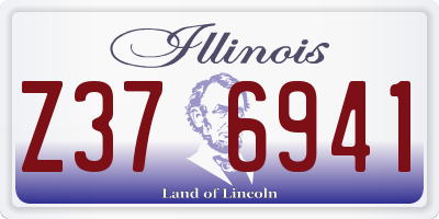 IL license plate Z376941