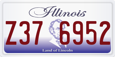 IL license plate Z376952