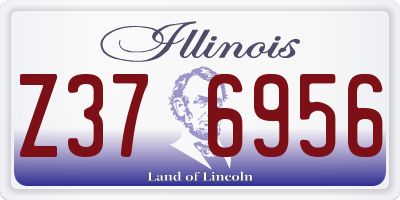 IL license plate Z376956