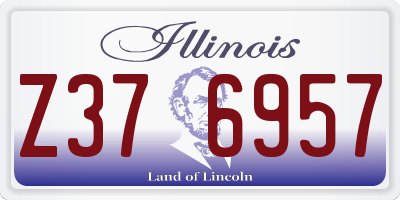 IL license plate Z376957