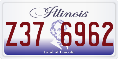 IL license plate Z376962