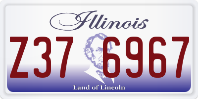 IL license plate Z376967