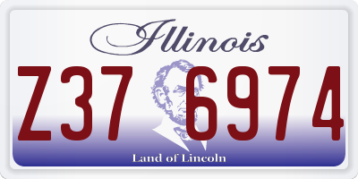 IL license plate Z376974