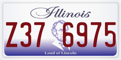 IL license plate Z376975