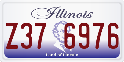 IL license plate Z376976