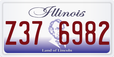 IL license plate Z376982