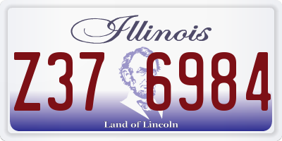 IL license plate Z376984