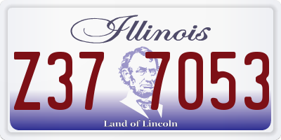 IL license plate Z377053