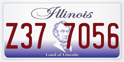 IL license plate Z377056