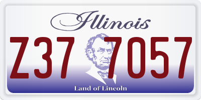 IL license plate Z377057