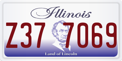 IL license plate Z377069