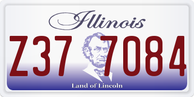 IL license plate Z377084