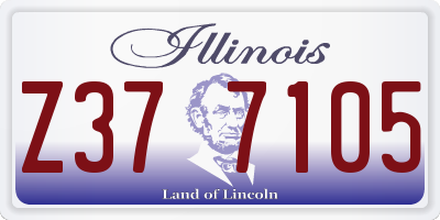 IL license plate Z377105