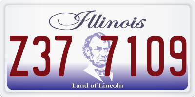 IL license plate Z377109
