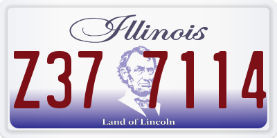 IL license plate Z377114